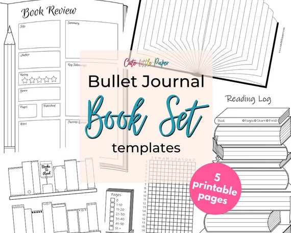 Printable:1kopedzaolo= Reading Journal Template